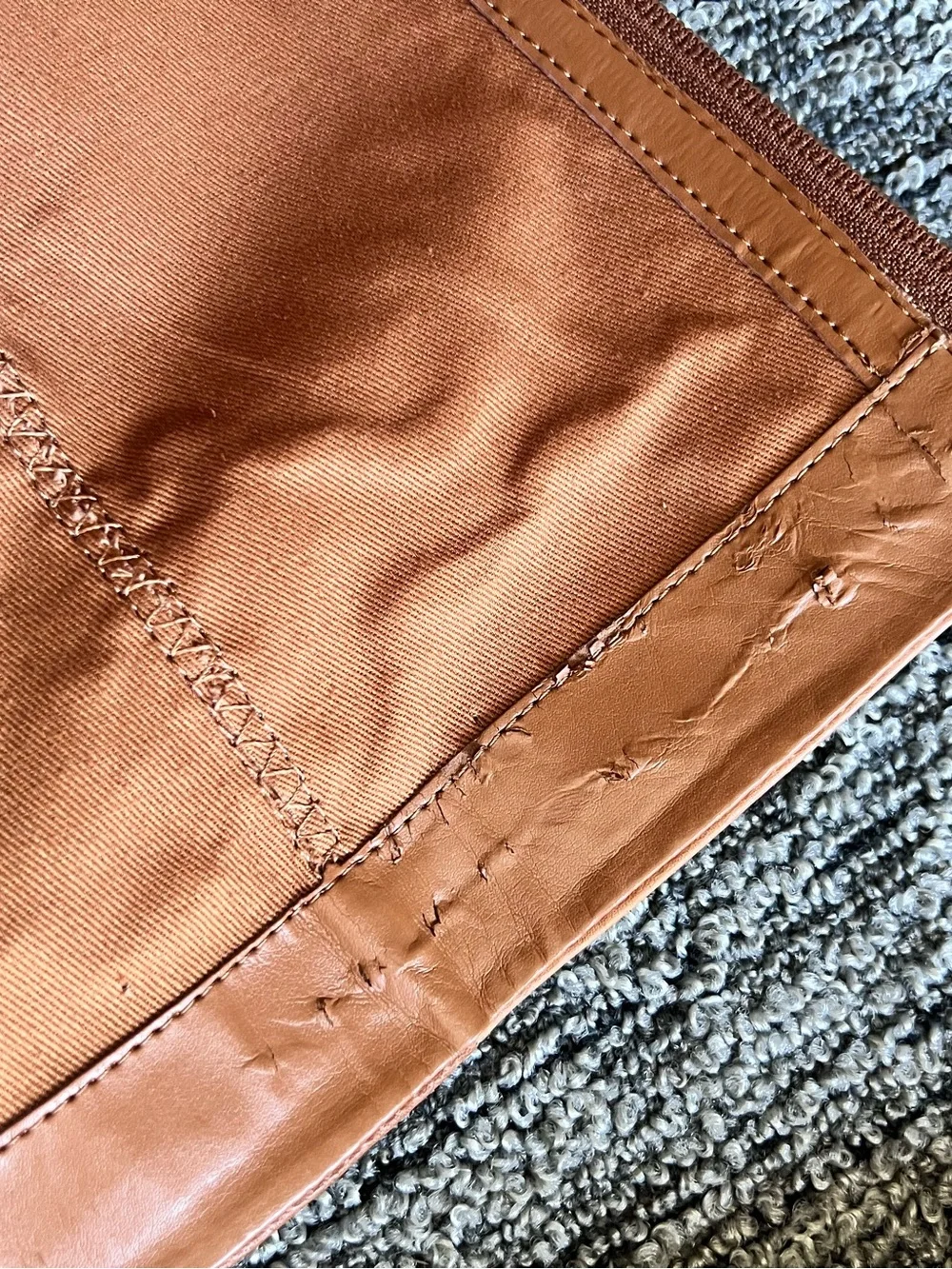 Franco Sarto Cognac Brown Over-the-Knee Leather Boots